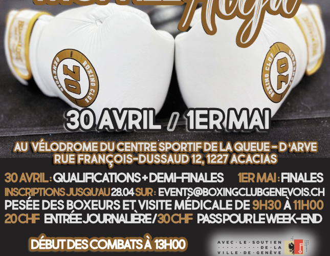 TOURNOI DE BOXE trophée Alija